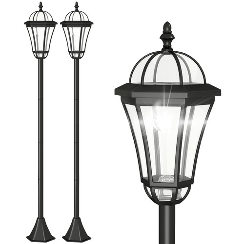 Outsunny set lampioni da - set, 2