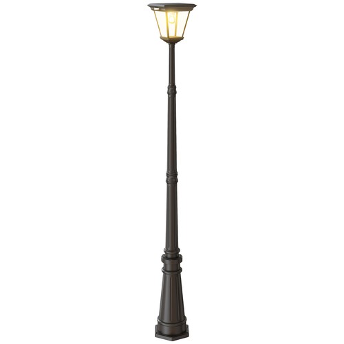 Outsunny lampione giardino - lampione,